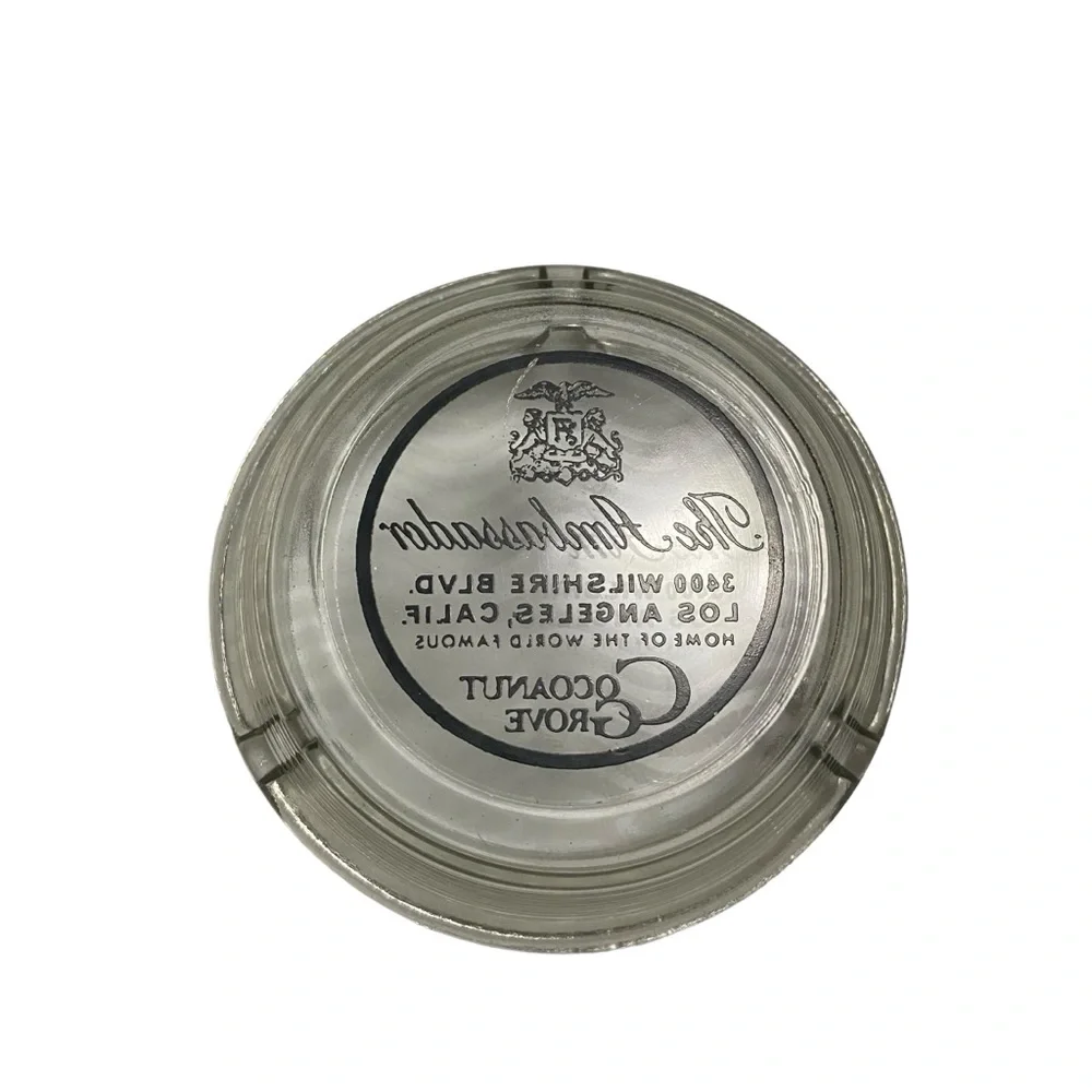 Rare Vintage The Ambassador Cocoanut Grove Ashtray Los Angeles California